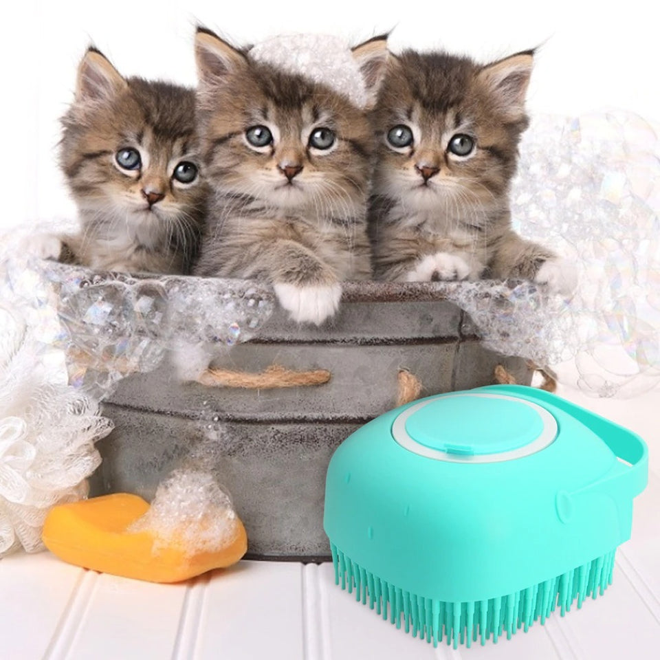 Pet Dog Shampoo Massager Brush Cat Massage