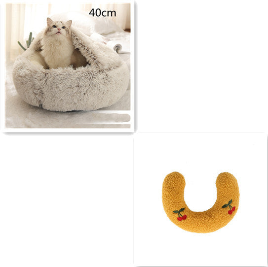 2 In 1 Dog And Cat Bed Pet Winter Bed